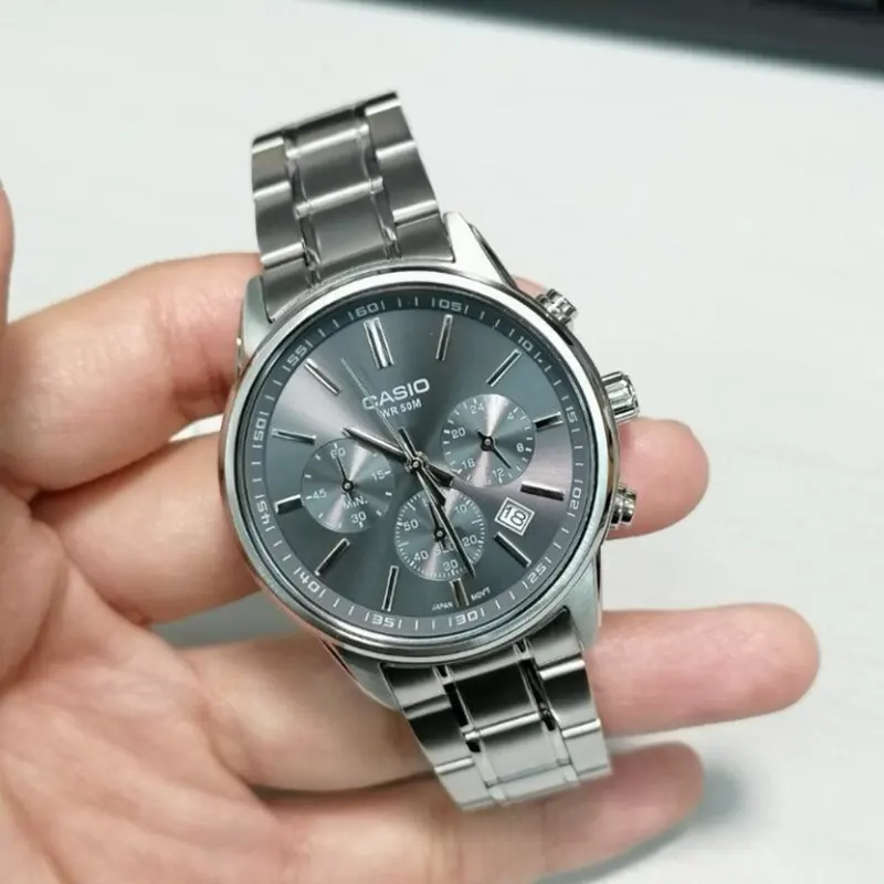 Casio Enticer Chronograph Date On Dial Men's Watch- MTP-E515D-8AV